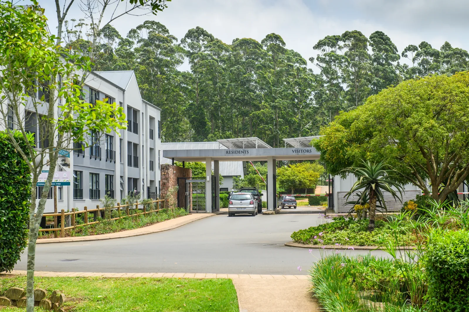 Aviva Emberton, estate entrance