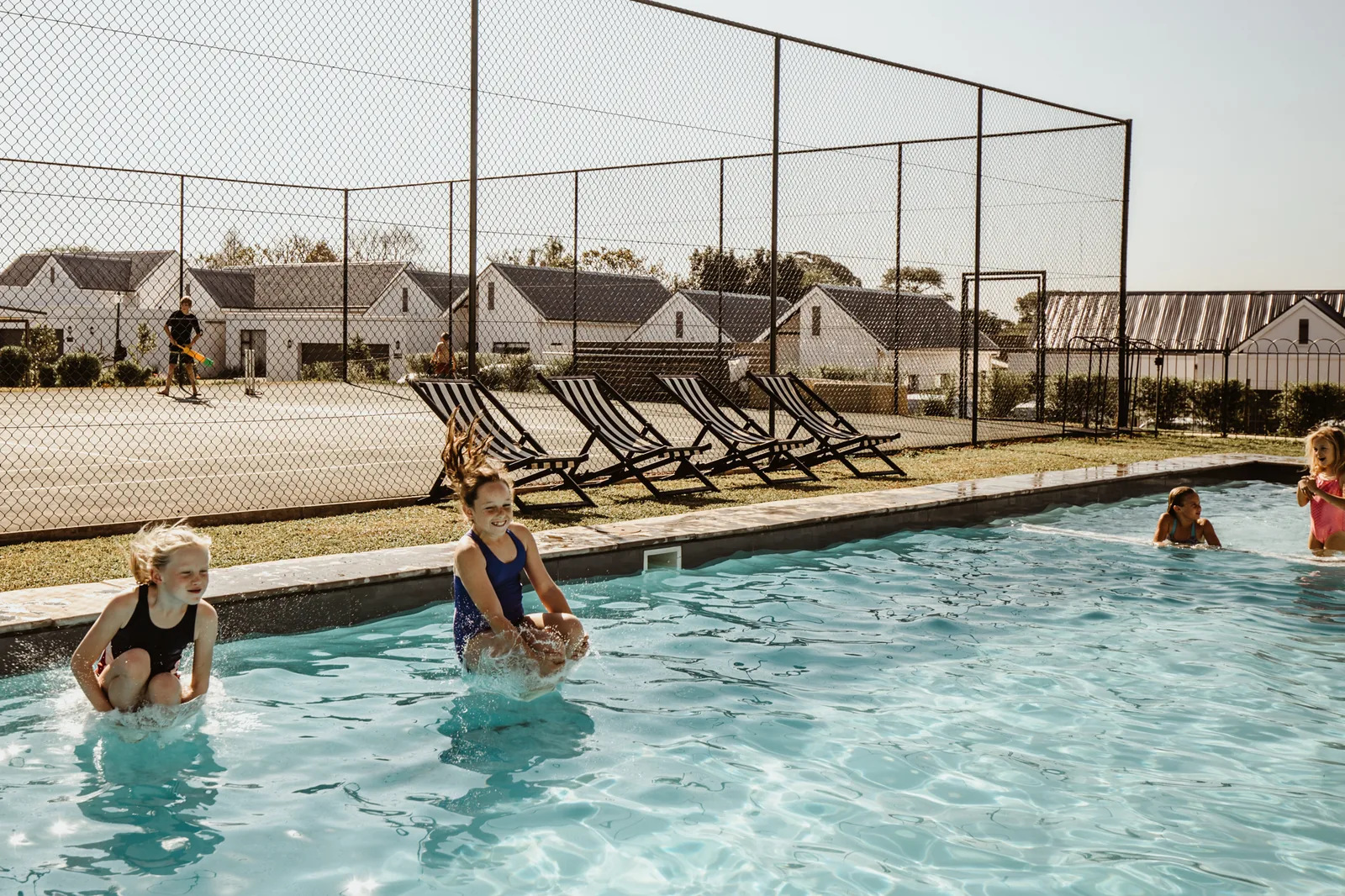 Kids enjoying the pool
