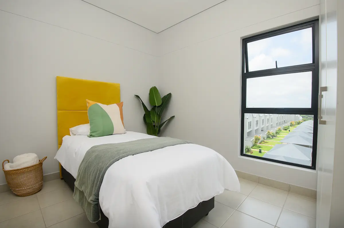 Bedroom with estate views